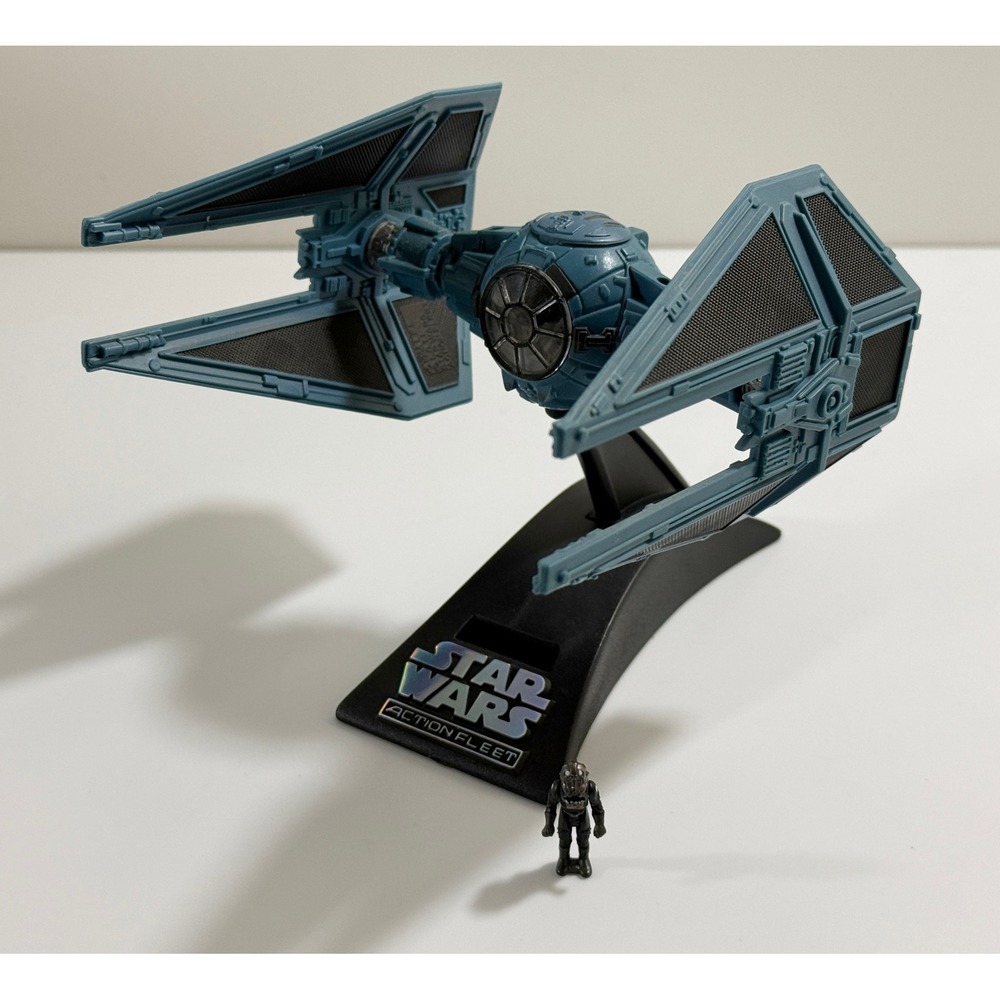 Galoob Star Wars Action Fleet TIE Interceptor Imperial‎ Pilot Blue Toy Vehicle